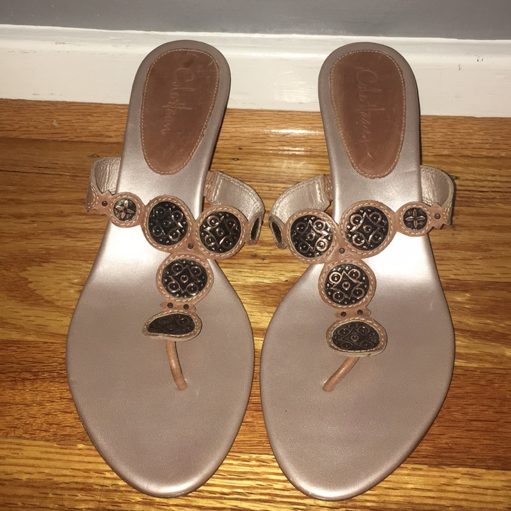 Cole Haan kitten heel sandals
